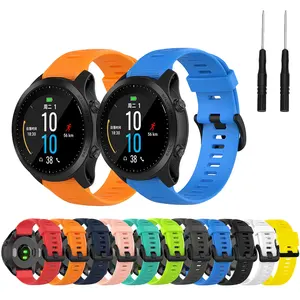 22mm WatchBand for For Garmin Forerunner 945 935 955 Fenix 5 Plus Fenix 6 Silicone Smart Watch Band  in India