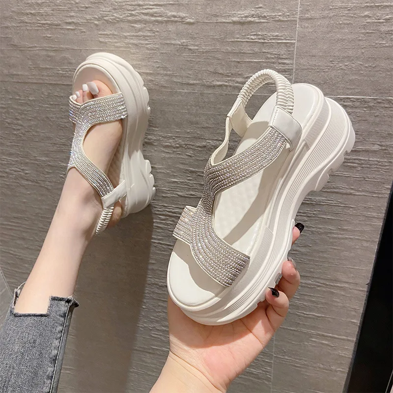 

Low Sandals Woman Leather Low-heeled PU Rome Hoof Heels Slides Fabric Low Sandals Woman Leather Low-heeled Fabric Slides PU Hoof