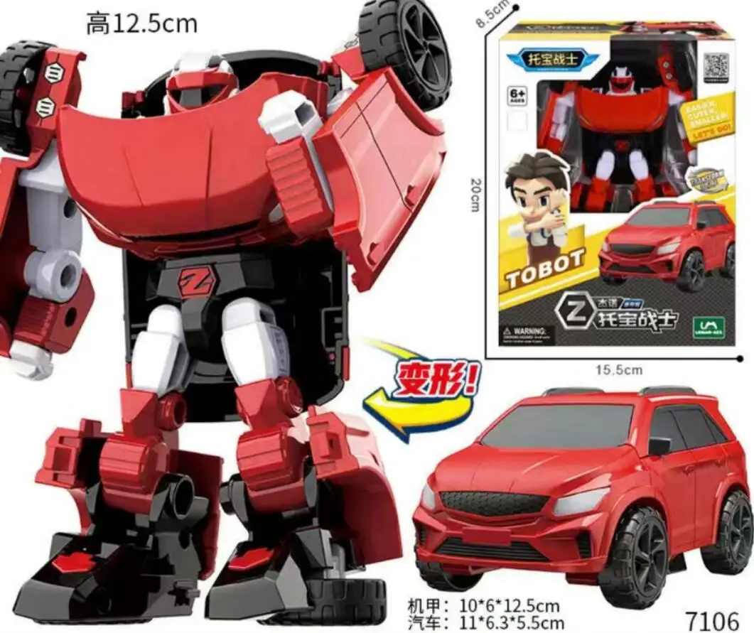 

2022 New Mini Tobot Transformation Robot Toys Korea Cartoon Brothers Anime Tobot Deformation Car Airplane Toys for Child Gift 11