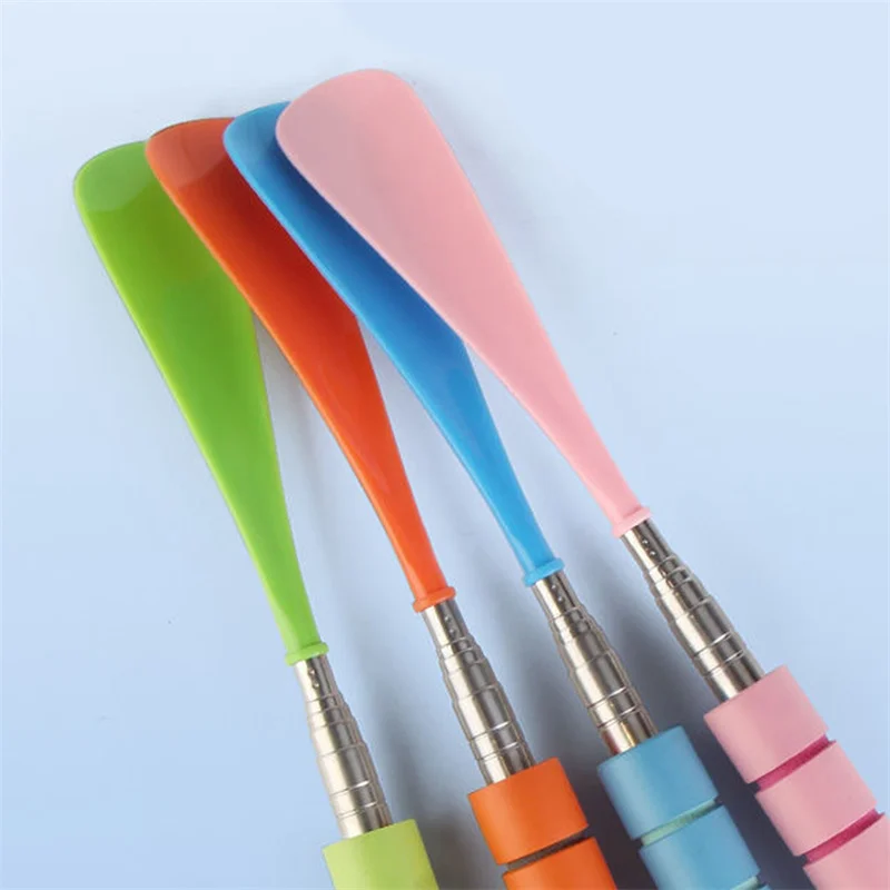 Портативная телескопическая рожок для обуви с длинной ручкой металлический