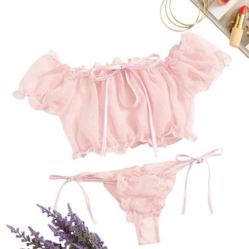 Новое Женское нижнее белье привлекательный сетчатый бюстгальтер комплект