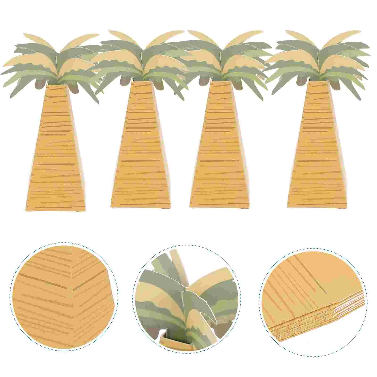 

Candy Box Tree Palm Party Favor Boxes Tropical 3D Luau Favors Hawaiian Wedding Bag Gift Wrapper Case Decoration