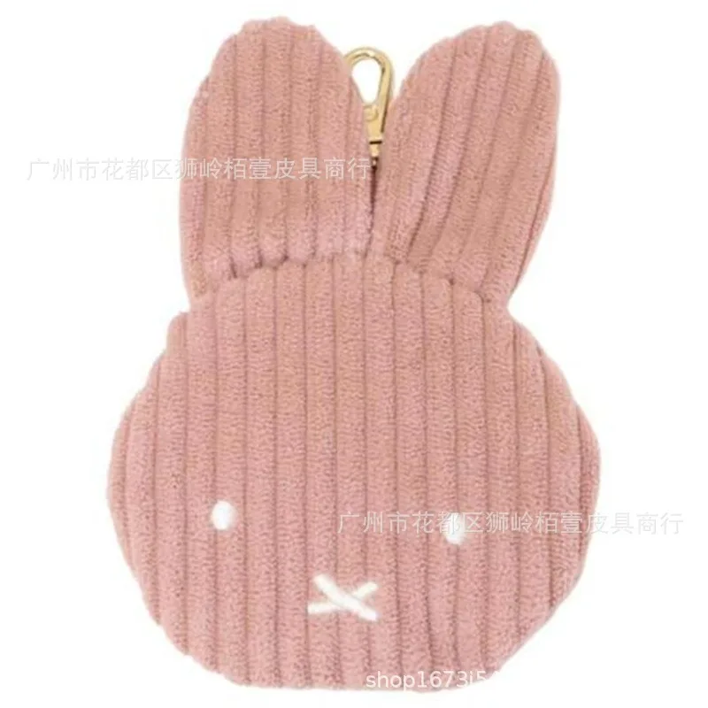 Фото Модный милый кошелек для монет серии Miffy, изысканный мультяшный дизайн, легкий портативный мини-кошелек из вельвета с принтом №3