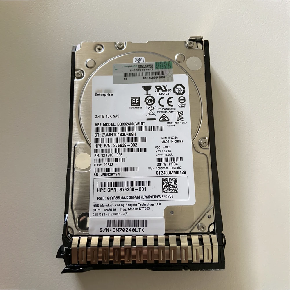 

2.4TB For HPE 881457-B21 SAS 12G 10K 2.5 HDD 881507-001 Hard Disk