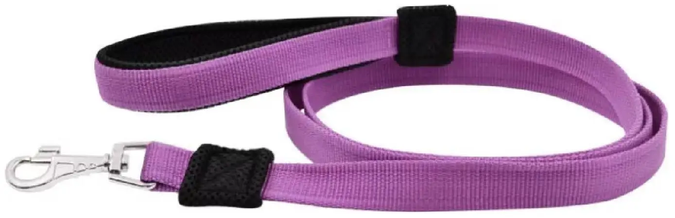 Leash 5122 s fresh line 25mm Kapron soft handle with mesh length 2 m lilac | Дом и сад