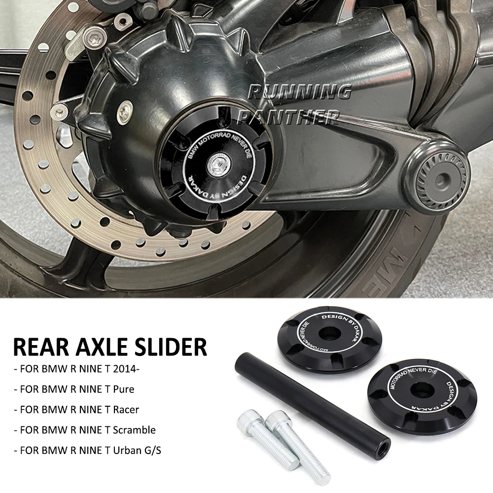 

NEW For BMW R9T RNINET Rninet R NINE T Pure R nineT Racer Motorcycle Rear Axle Fork Crash Slider Wheel Hub Anti Collision Block