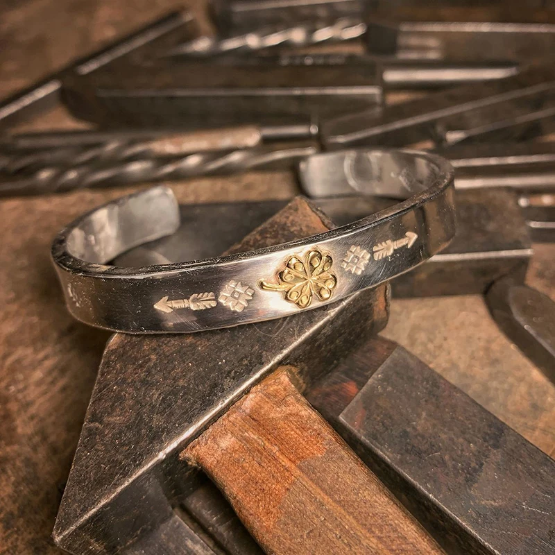 Новый браслет ручной работы в стиле ретро мужской властный тренд модный с узором