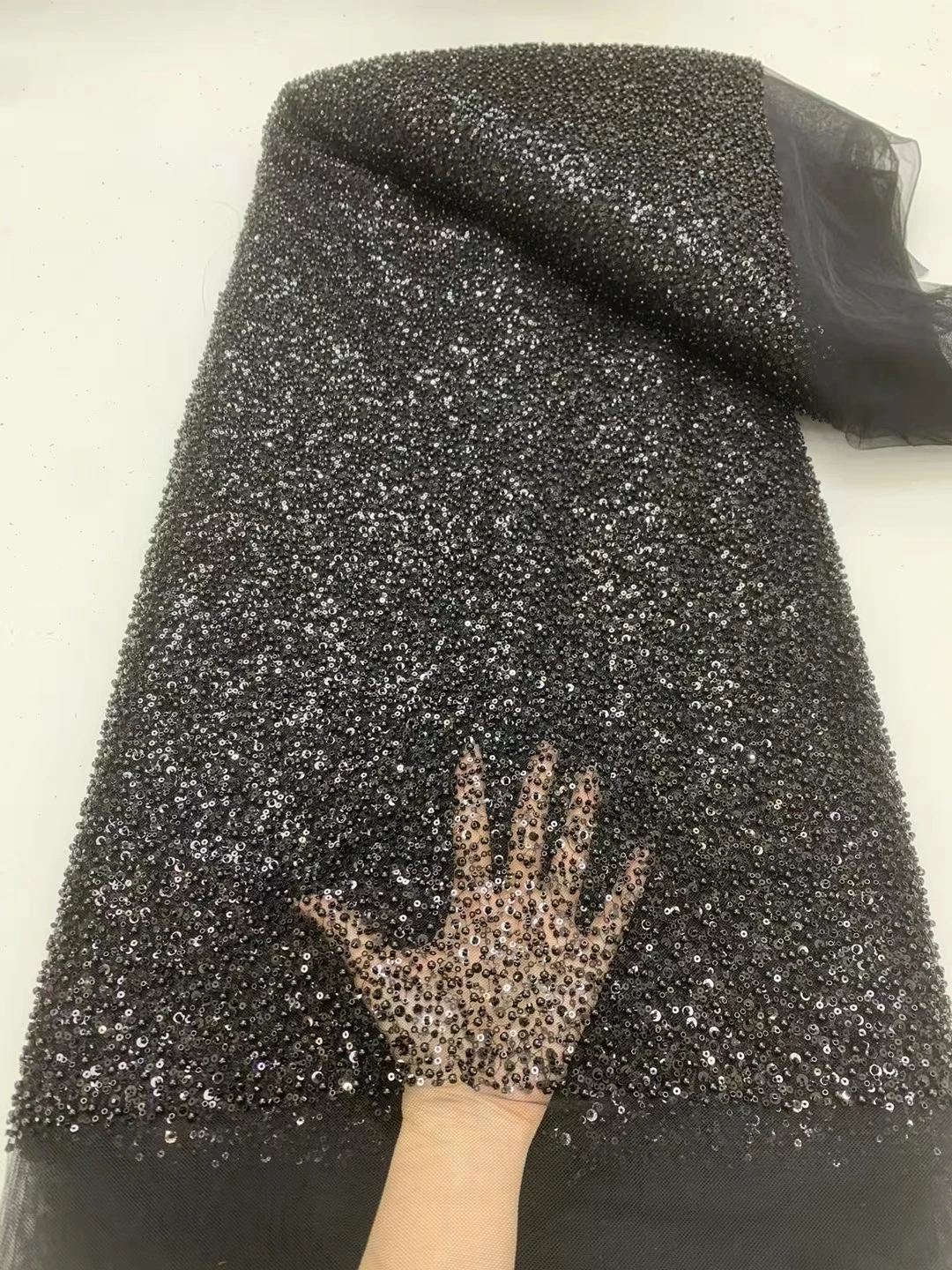 Африканские блестки кружевная ткань 2024 высококачественное кружево французские