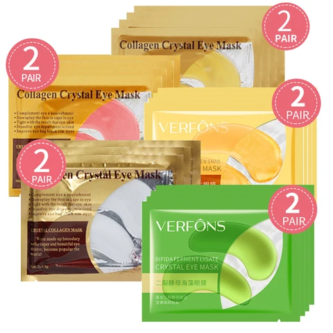 Прозрачная коллагеновая маска для глаз - изображение