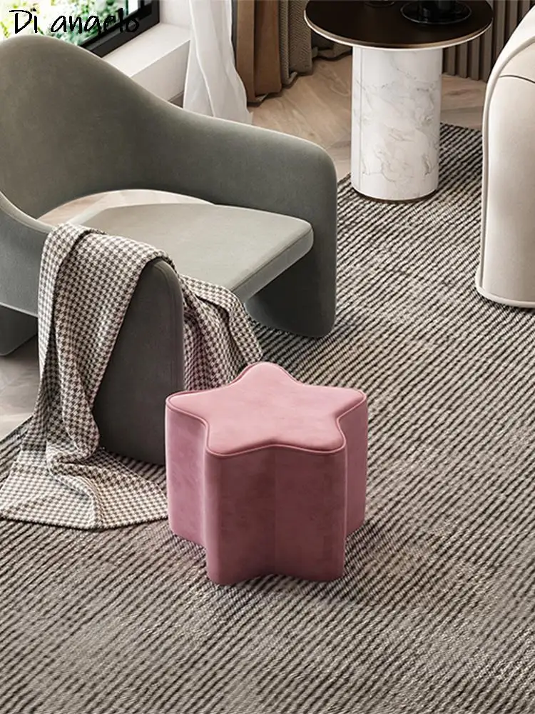

Home Changing Living Room Stool Low Stool Simple Wood Small Modern Sofa Shoe Children's Stool Bench Solid Creative Leg Stool