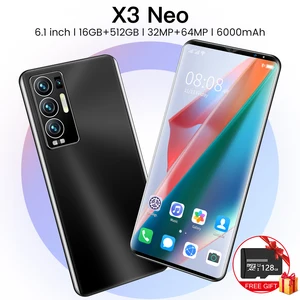 global version new 5g 6 1 inch screen smartphone 16gb512gb for oppo find x3 neo cellphone huawei xiaomi samsung mobile phone free global shipping