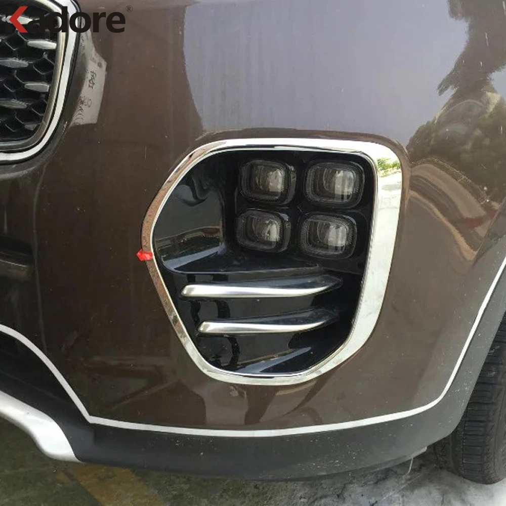 

2 шт., хромированные передние противотуманные фасветильник для KIA Sportage 2017 2018