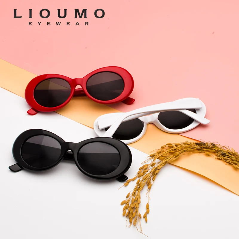 Овальные Солнцезащитные очки LIOUMO в стиле ретро для мужчин и женщин винтажные