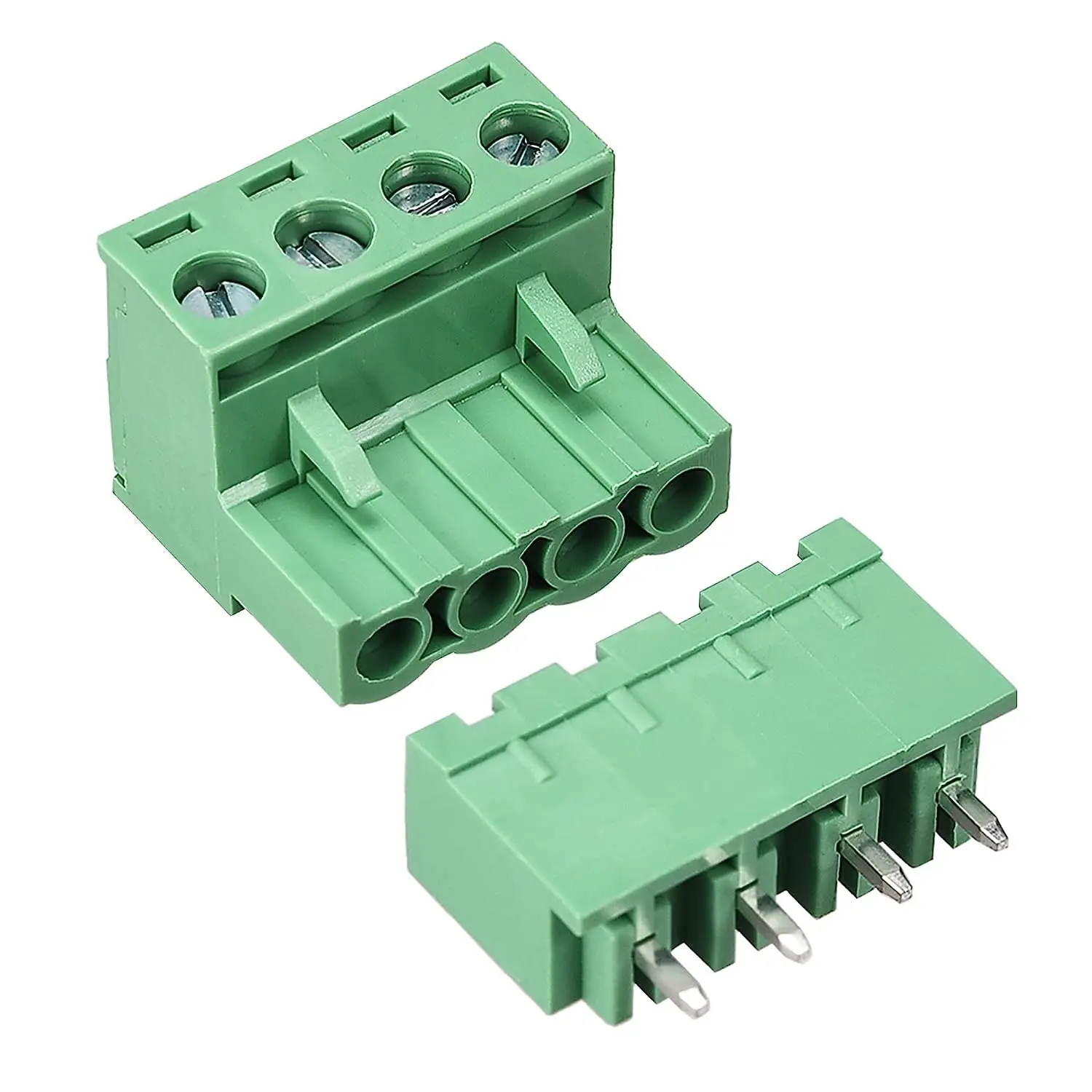 

Keszoox 5.08mm Phoenix Connectors 4 Pin 5.08mm Pitch Male Female PCB Screw Terminal Block 5 Sets