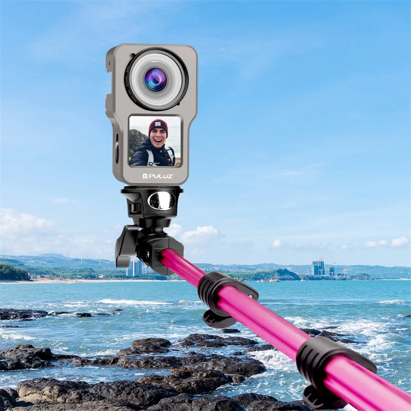 

Рамка для видеокамеры DJI Action 2 с двумя экранами, резьбовое отверстие 1/4, проводная Подключаемая задняя дверь из алюминиевого сплава