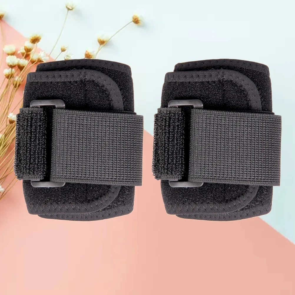 

2Pcs Durable Elbow Brace Strap Band Relieves Tendonitis and Forearm Pain Elbow Support Braces for Sports(Black)