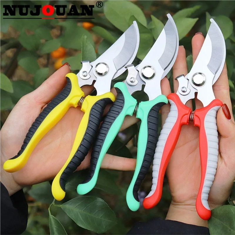

Stainless Steel Scissors Pruner Secateurs Pruning Bypass Sharpener Loppers Garden Tool Bonsai Flower Cultivation Snip Floral New