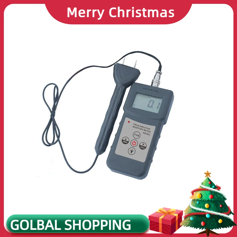 

Multifunctional Moisture Meter MS360 Pin Type and Inductive Changeable 0-80% Testing Range