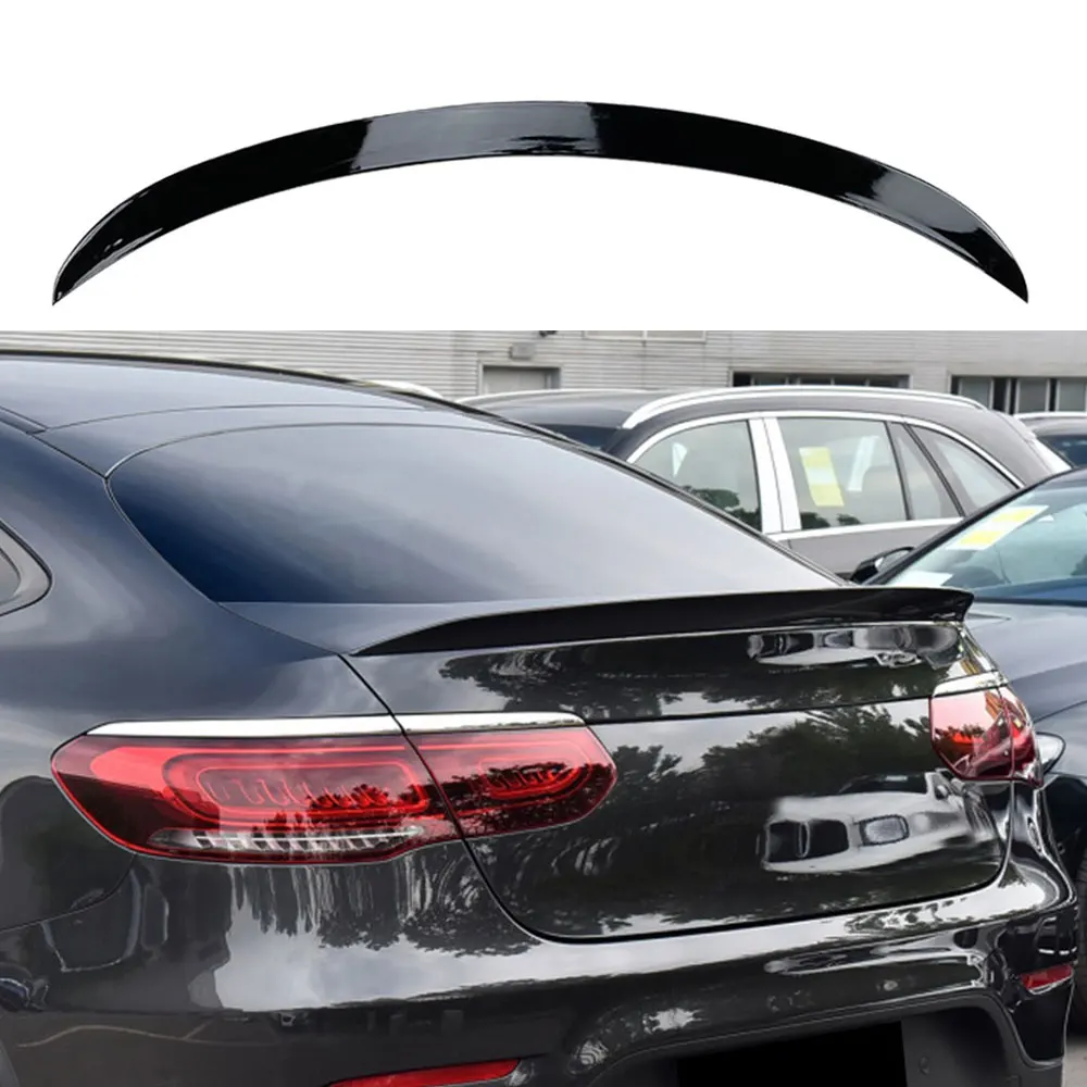 Фото Для Mercedes Benz GLC Coupe C253 GLC260 300 AMG задний багажный отсек Iid спойлер с фиксированным крылом ABS пластик модификация черный №4