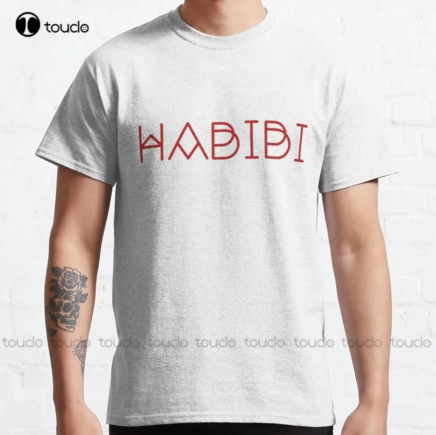 

Habibi Tee Classic T-Shirt Shirts For Women Cotton Outdoor Simple Vintag Casual Tee Shirt Custom Aldult Teen Unisex New Popular