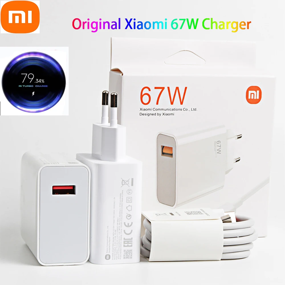 

Оригинальное зарядное устройство Xiaomi 55 Вт GAN Быстрая зарядка 33 Вт 27W1M 6A Type C кабель для Xiaomi 11 /10 / 10 Lite redmi note 9 pro 10 K40 30 pro