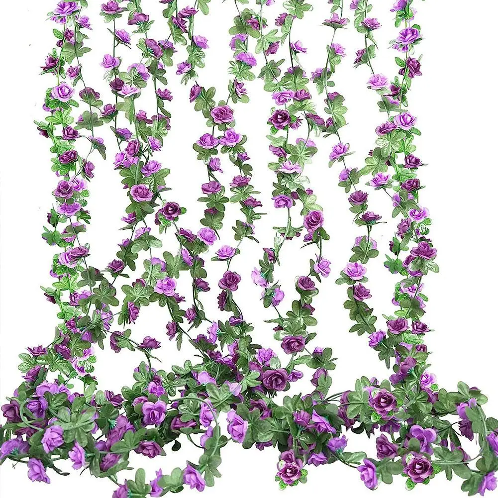 Искусственные цветы розы лоза для дома кондиционера украшение воды арочная пион