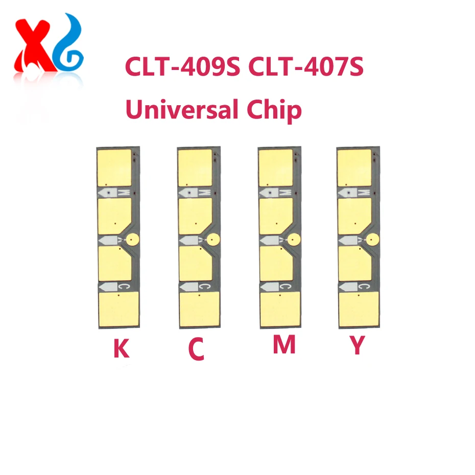 Фото 4 шт. CLT-K407S CLT-K409S тонер-чип для Samsung CLP-310 CLP315 CLX3170 CLX3175 CLP-320 325 326 CLX-3185 3187 315 3175 407 409 №1