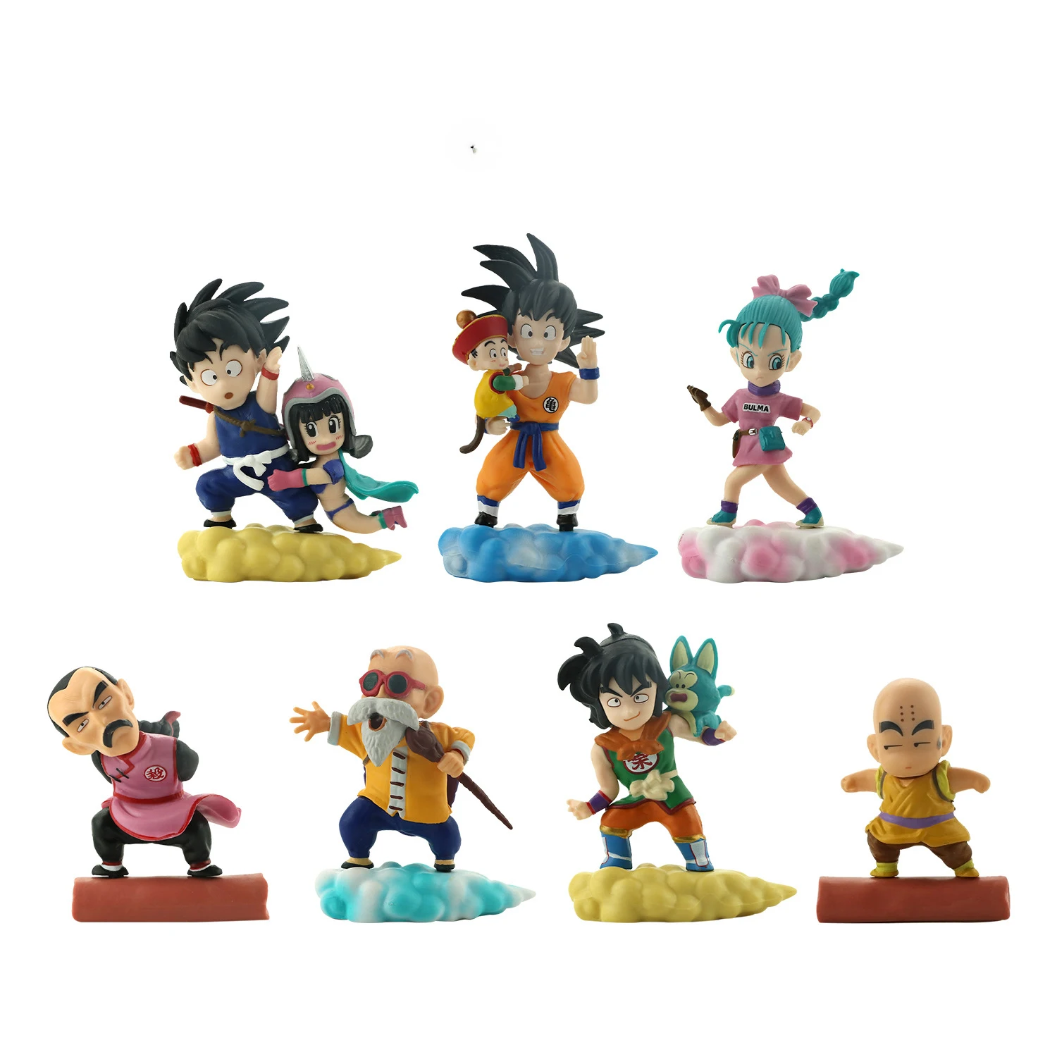 

7Pcs/set Dragon Ball Figure Goku Son Gohan Cake PVC Action Figures Collection Model Toys for Model Figurals Children Gifts