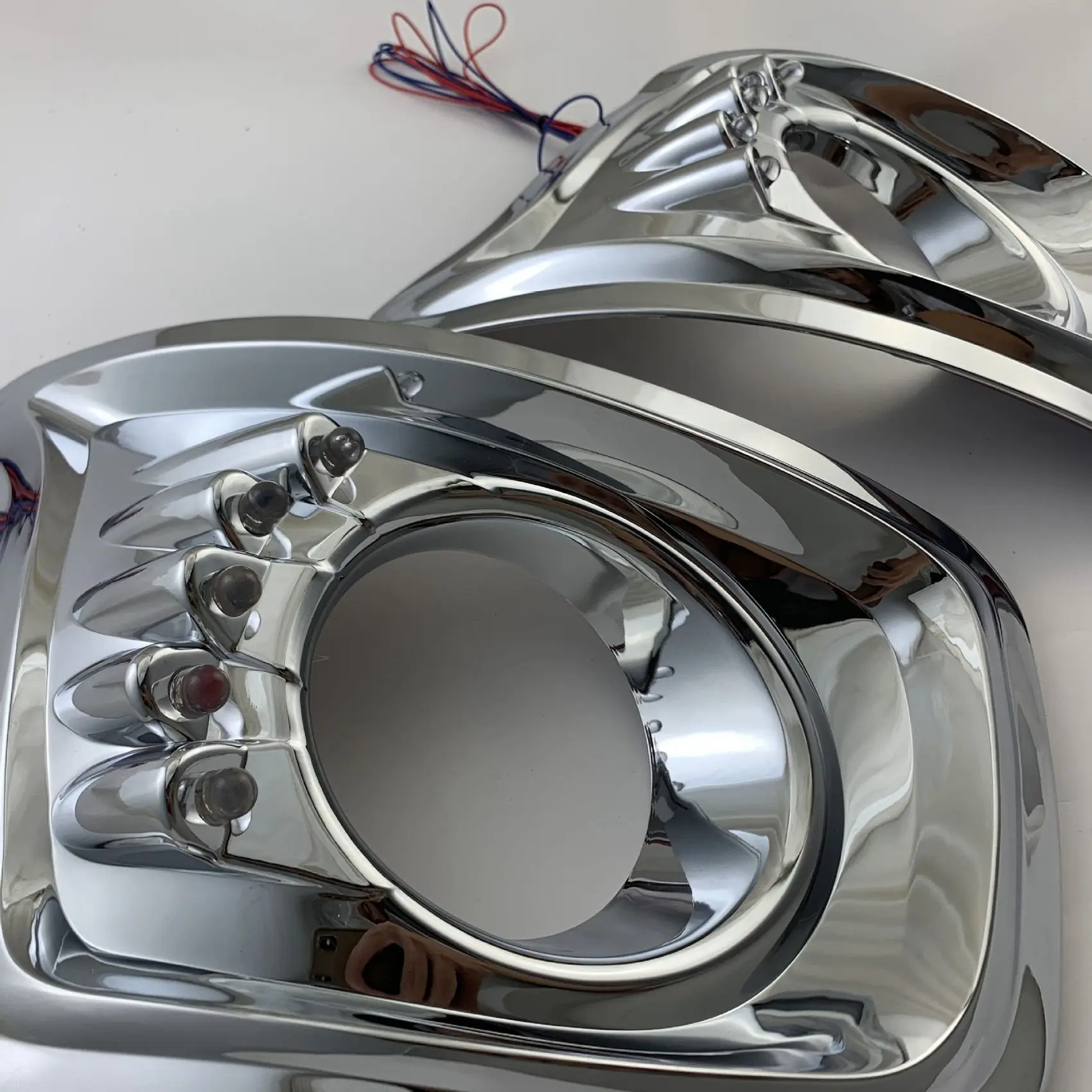 Хромированный передний бампер противотуманная лампа рамка Обложка отделка для