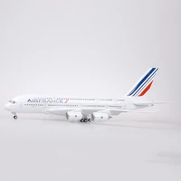 1160 scale 50 5cm model diecast resin airplane a380 airfrance airline with light and wheel airbus collection display decoration