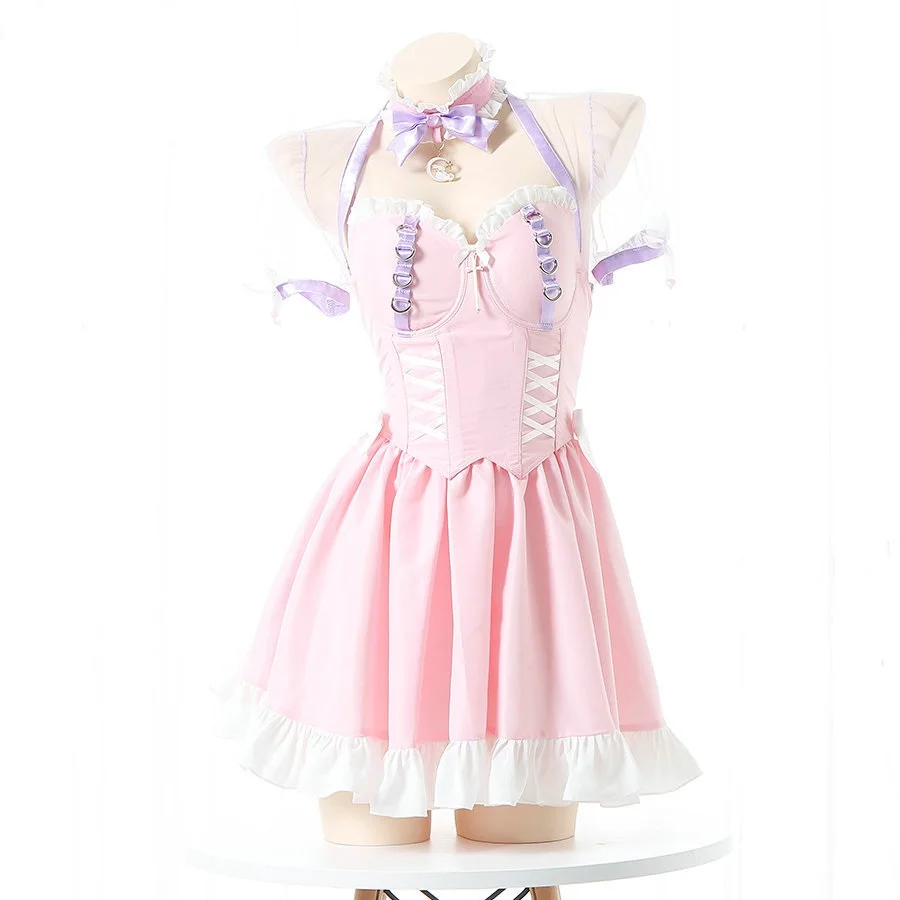 

NEKOPARA Chocola Cosplay Costume New Idol Catgirl Maid Dress Chocola Vanilla Theatrical Costumes Halloween Christmas Outfit