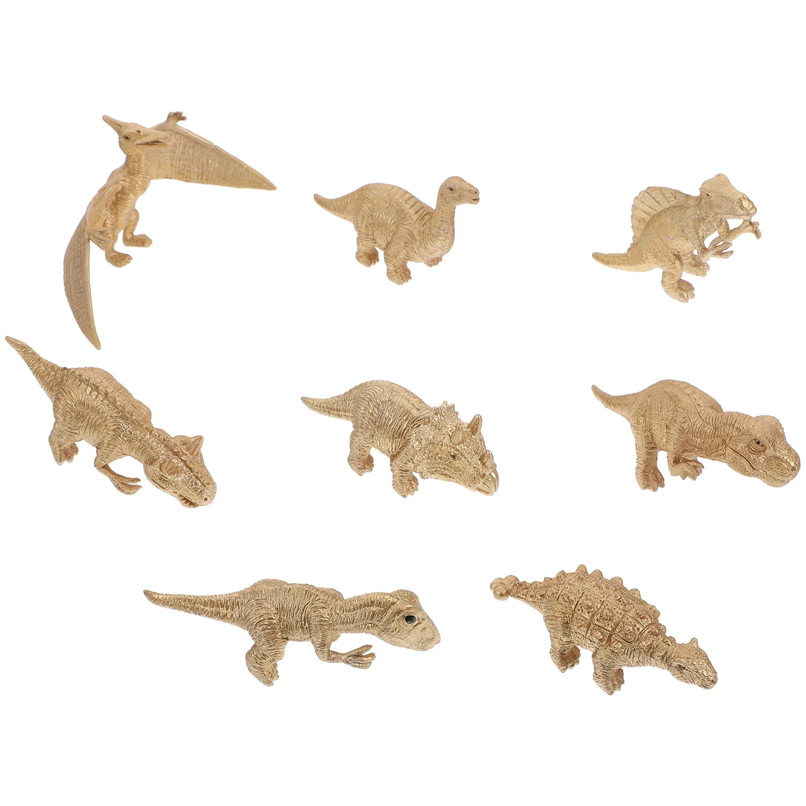 

Костюм золотого динозавра 8 шт., детские игровые наборы, креативные игрушки-Динозавры, модели для детей, реалистичные детские Имитационные игрушки из ПВХ