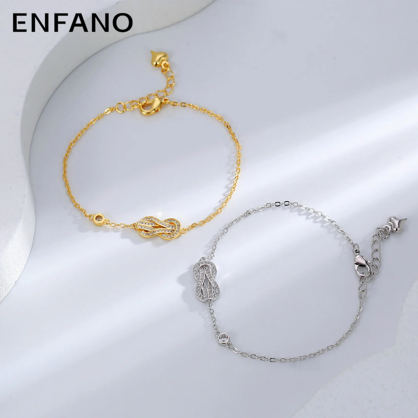 

Простой холодный стильный браслет Enfano, нишевой дизайн, подходящий ко всему