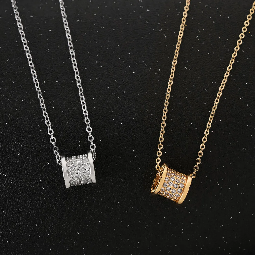 Оригинальное золото гальванизированное циркониевое кружево 2023 Новый женский бесцветный бриллиантовый роскошный маленький летний воротник chainsense Advanced