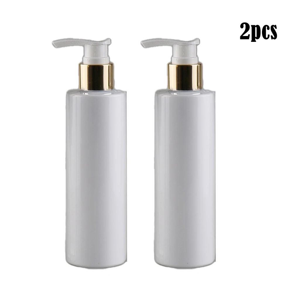 

2pcs 200ML Plastic Emulsion Bottle Portable Soap Dispensers Lotion Shampoo Shower Gel Holder Soap Dispenser Empty Pump Bottle