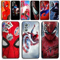 superhero spider man phone case for xiaomi redmi note 11 10s 10 9t 9s 9 8t 8 7 pro plus max 5g silicone tpu cover