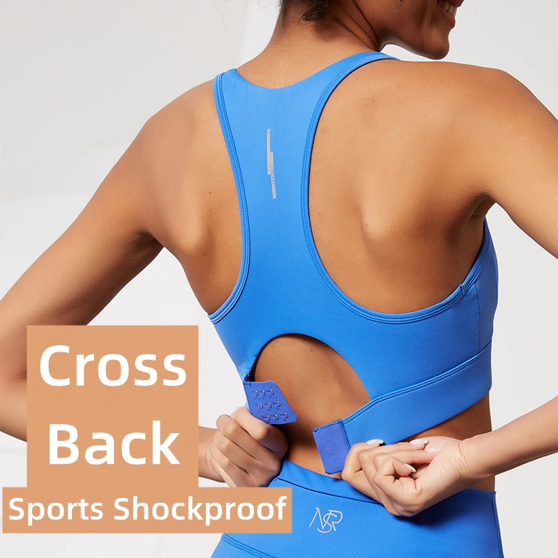 Женский сексуальный спортивный бюстгальтер для йоги эластичный ударопрочный