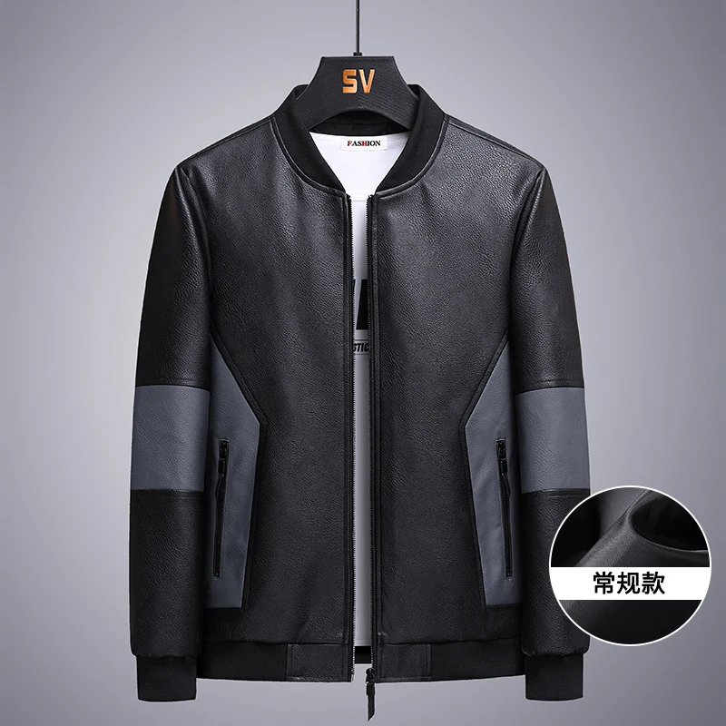 

Men Leather Suit Jacket Men Slim Fit Short Coat Men Fashion Leather jacket Streetwear Motorcycle PU Leather Jacket