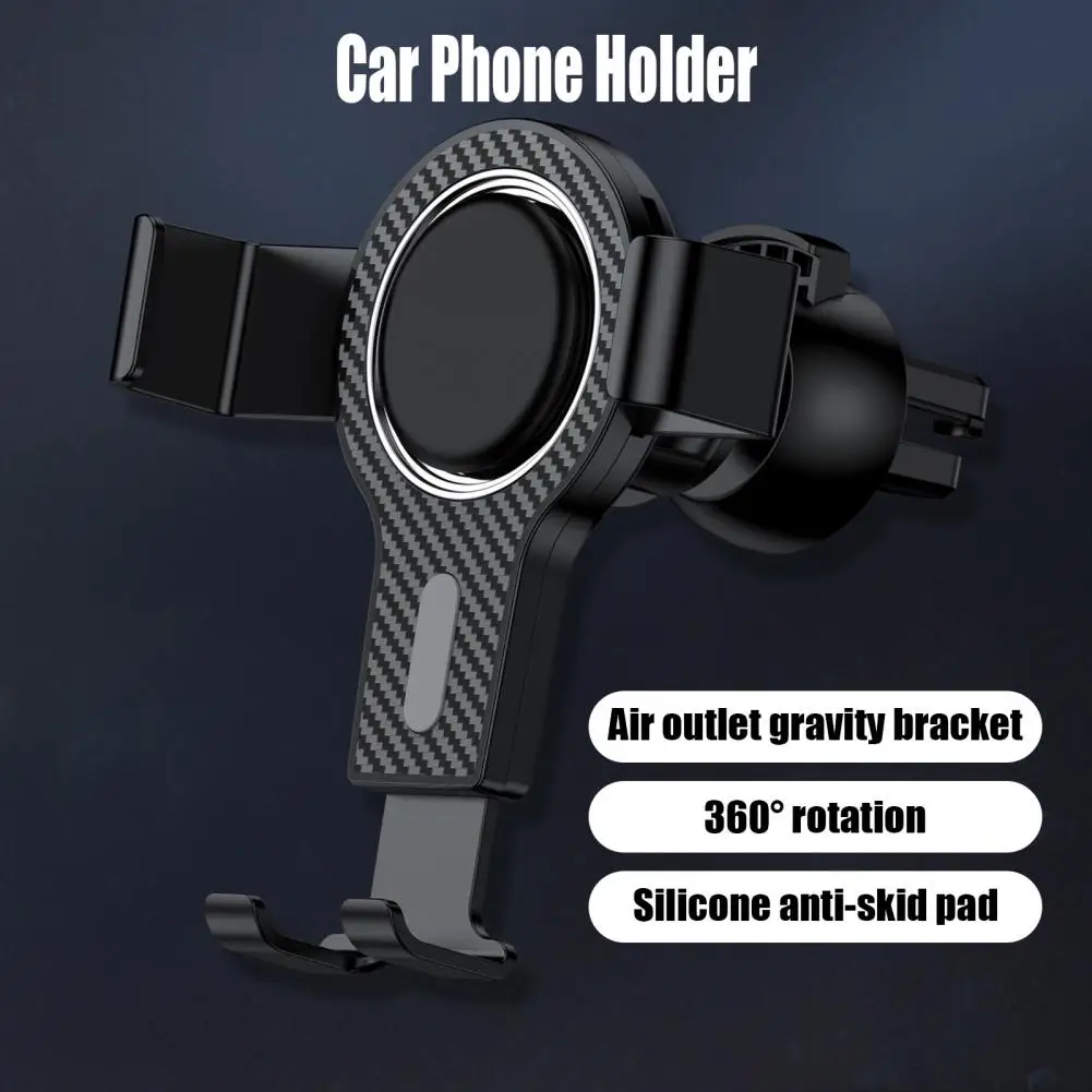 

Car Phone Holder Alloy Gravity Air Vent Mobile Phone Holder Mount Stand Support Bracket Car Accessories For Phone 13 12 Pro