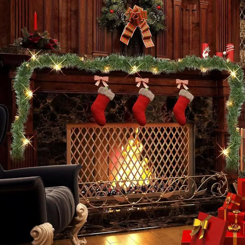 Гирлянда из искусственной зелени 14 8 футов рождественская гирлянда украшение