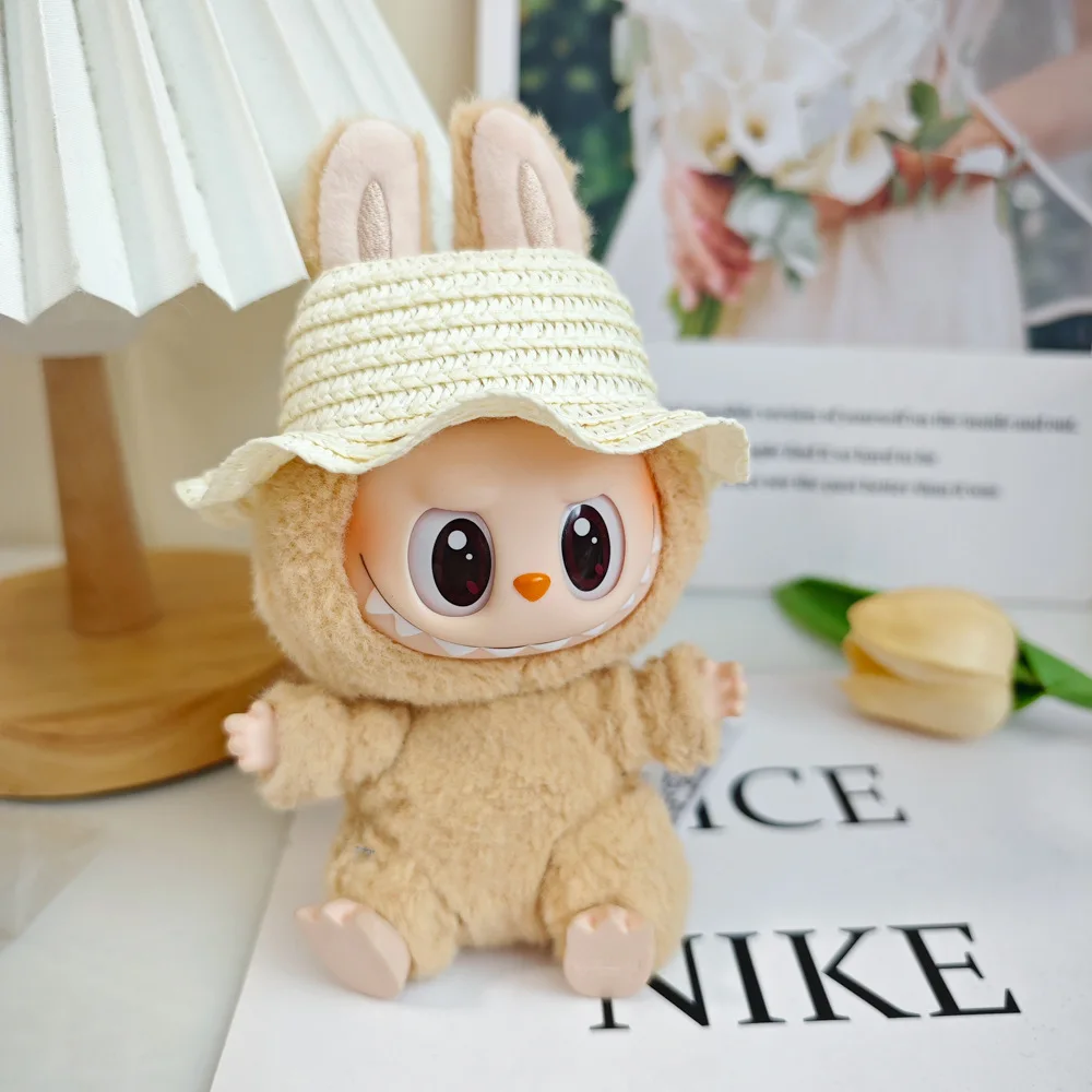 Мини-кукольная одежда 17 см наряд для Кореи Kpop Exo Labubu Idol V1 V2 соломенная шляпа