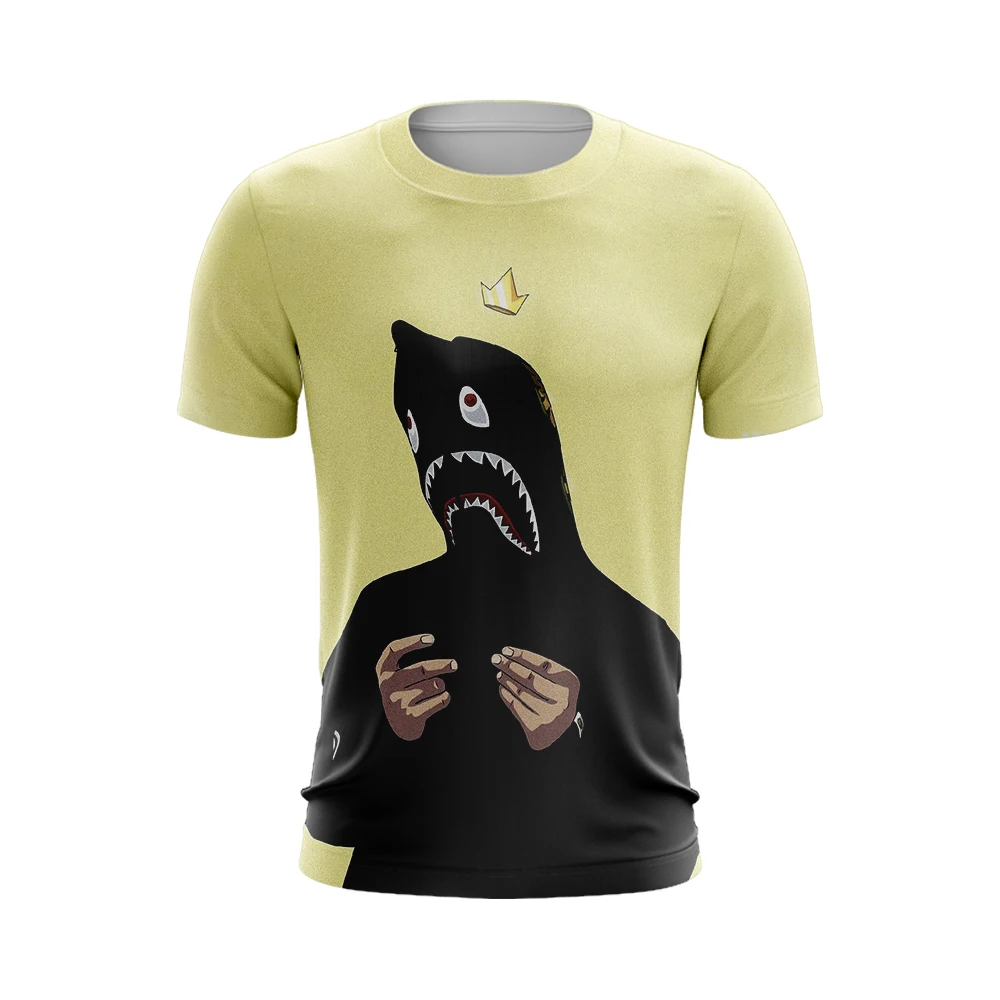 

T-shirts Fashion Clothes Men Trend Women's T-shirt High Quality Cool Hallyu T-shirt Top 2022 New Y2k BAPE Shark Men's Party Tops