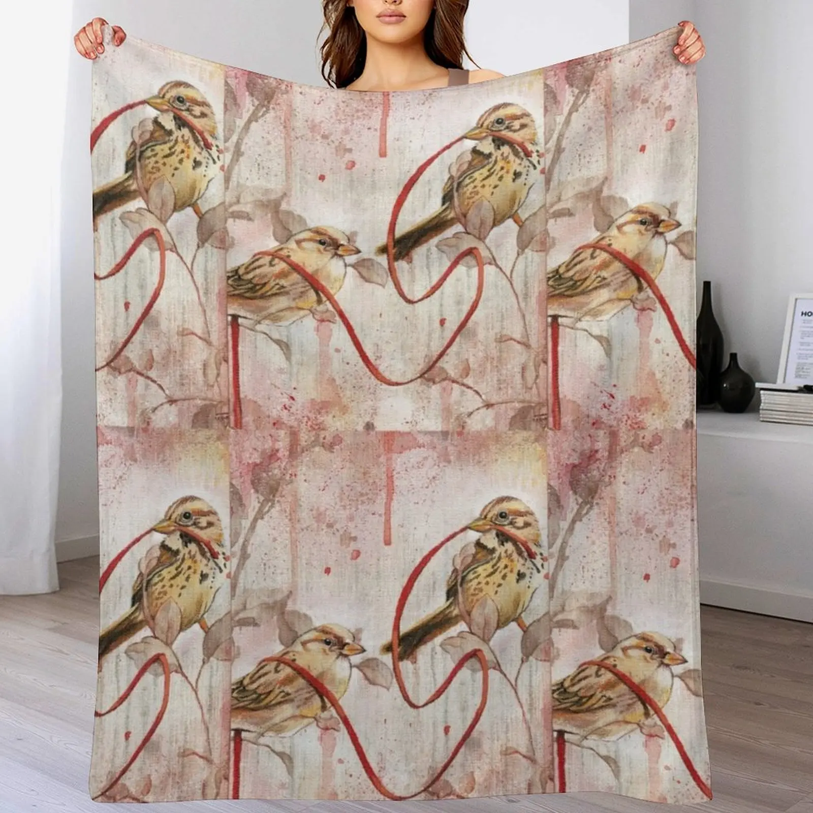 Спутанное ворсистое одеяло мягкое для декоративного дивана роскошное