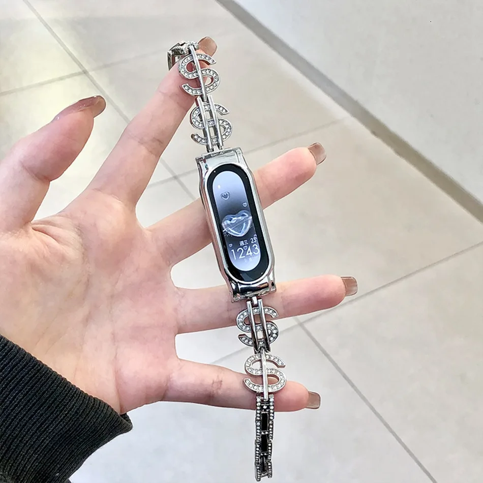 

Металлический ремешок для Xiaomi Mi Band 7 6 5 4 3
