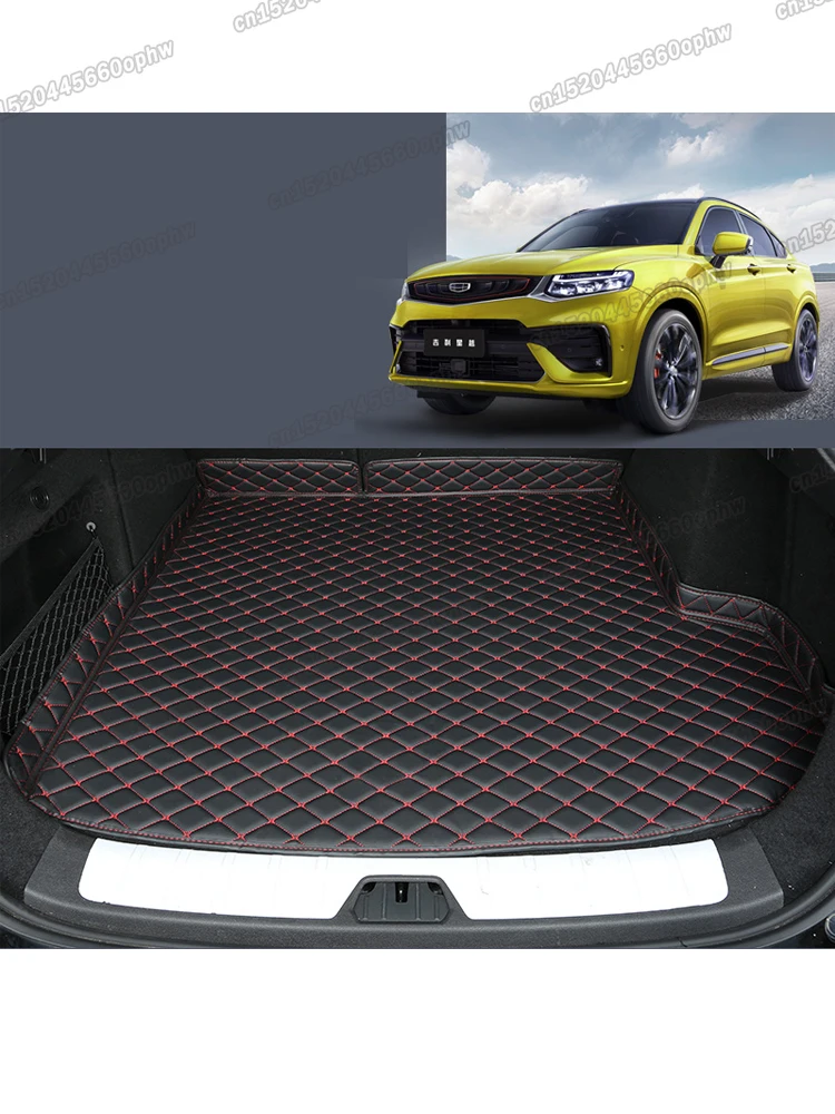leather car trunk mat cargo liner rear boot luggage cushion for geely xingyue1 tugella 2019 2020 2021 2022 accessories interior |