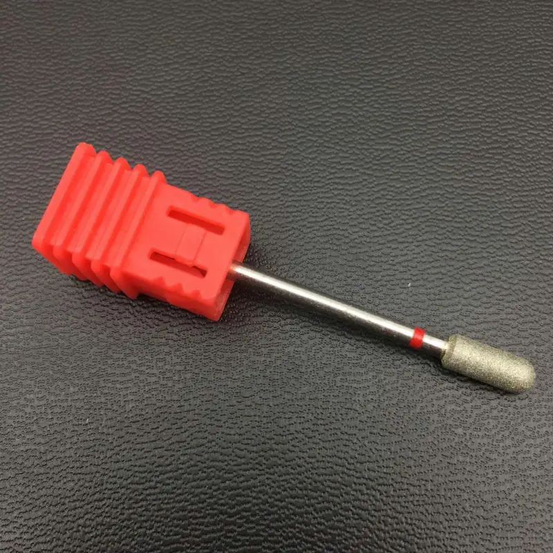 10 типов красных Алмазных фрез для ногтей фреза электрическая Фрезер инструменты