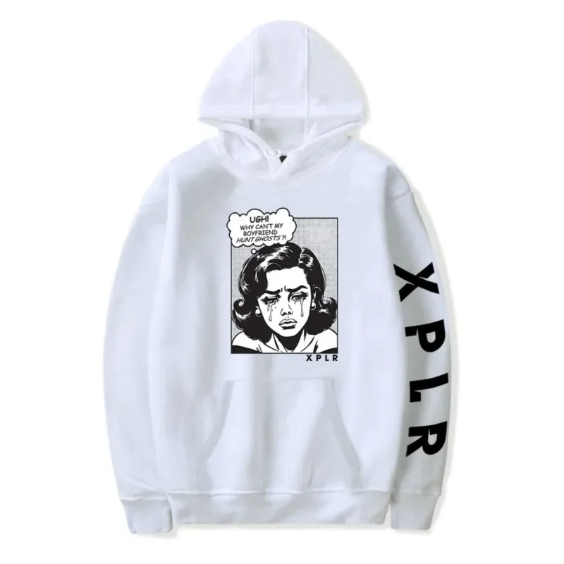 Толстовки унисекс в стиле хип-хоп с длинными рукавами и капузкой для мужчин