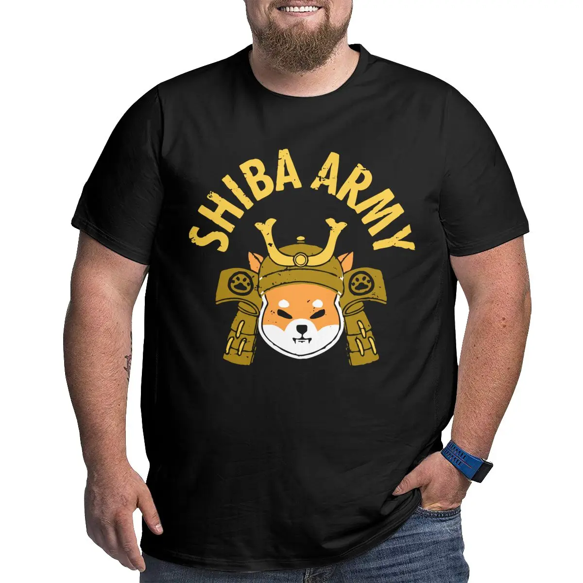 

Футболка Шиба-армия ину монет-шиб, 100% хлопок, одежда для криптовалюты, Винтажная Футболка большого размера, футболки большого размера 4XL 5XL