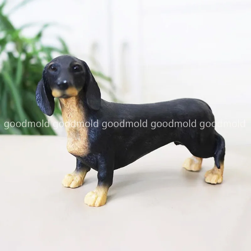 German Dachshund Silicone Mold 3D Animal Pet Dog Dackel Cake Fondant Chocolate Moud Pet Memorial Plaster Epoxy Resin Mold