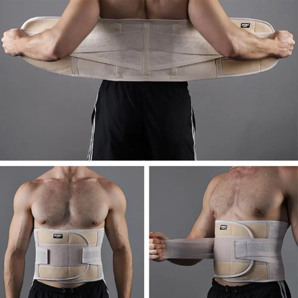 Двойная регулируемая поддержка талии для спины дышащая прочная спортивная